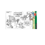 Penny Black Frosty Hops Clear Stamp and Die Set image 1