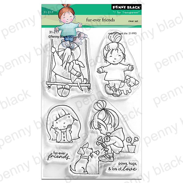 Penny Black Fur-Ever Friends Clear Stamps 31-217