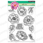 Penny Black Gallic Rose Clear Stamp and Die Set image 1