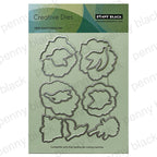 Penny Black Gallic Rose Cut Out Coordinating Dies 52-005