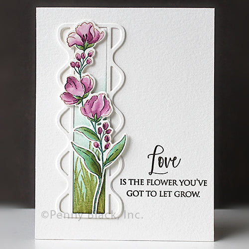 Penny Black Garden Trio Cut Out Dies 51-897 love 
