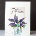 Penny Black Good Wishes Bouquet Clear Stamps 31-134 faith