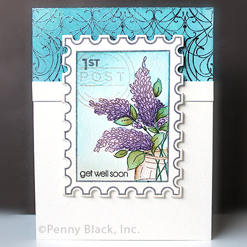 Penny Black Good Wishes Bouquet Clear Stamps 31-134 get well soon