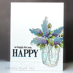 Penny Black Good Wishes Bouquet Cut Out Dies 51-898 happy for you