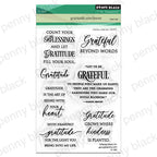 Penny Black Gratitude Sentiment Clear Stamp and Die Set product image 1