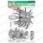 Penny Black Green Joy Clear Stamp and Die Set image 1