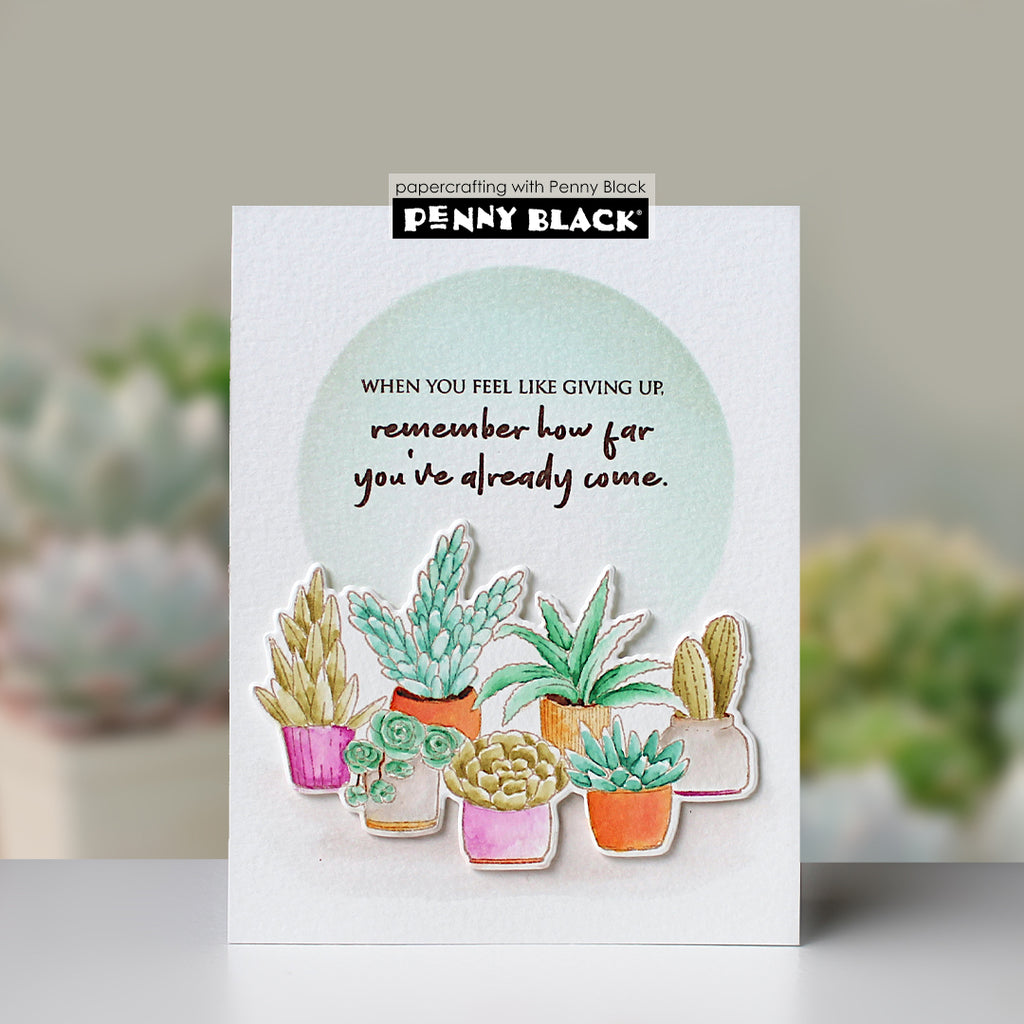 Penny Black Green Joy Cut Out Coordinating Dies 51-983 succulents