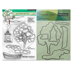 Penny Black Grounded and Glowing Clear Stamp and Die Set