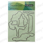 Penny Black Grounded and Glowing Cut Out Coordinating Dies 51-985