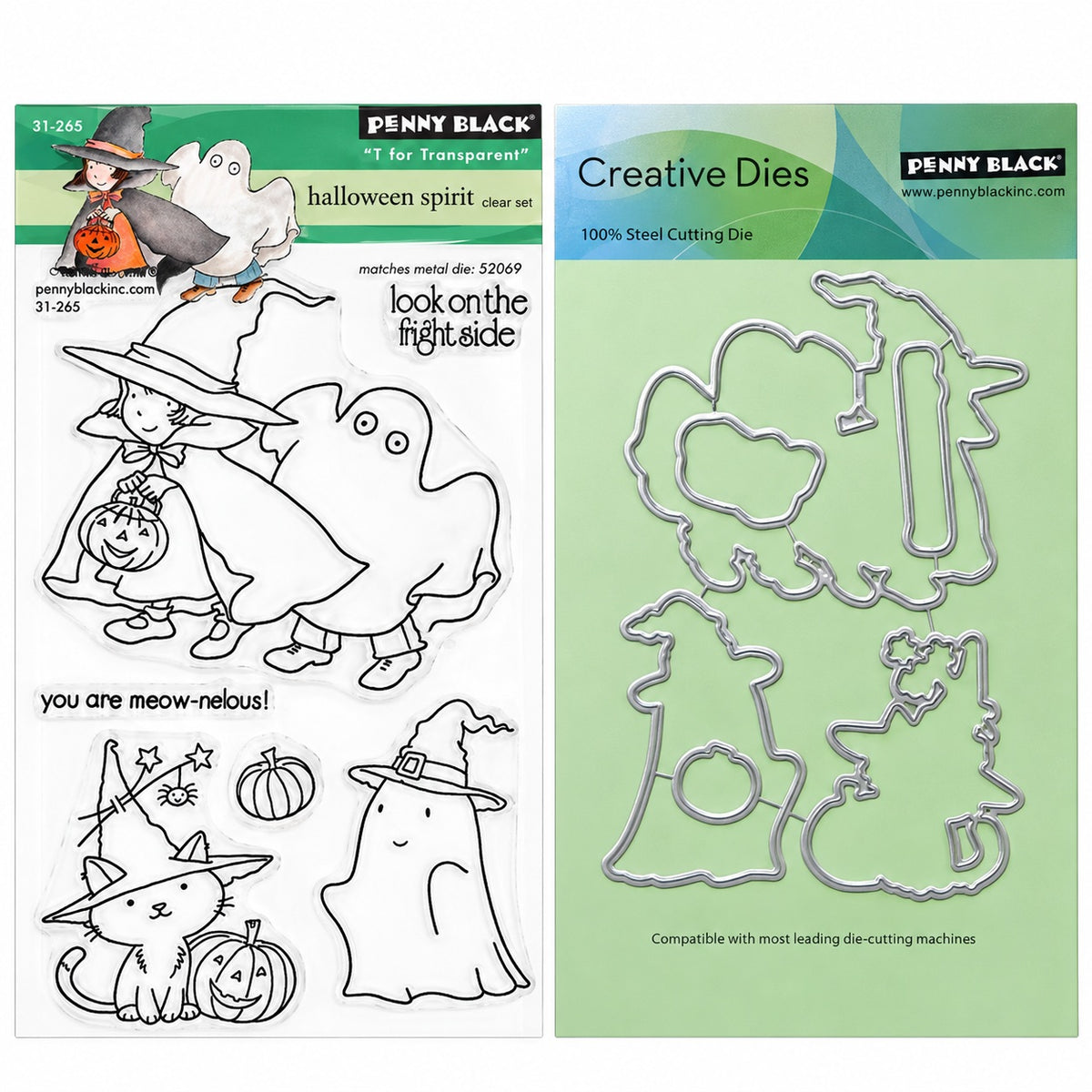 Penny Black Halloween Spirit Clear Stamp and Die Set1