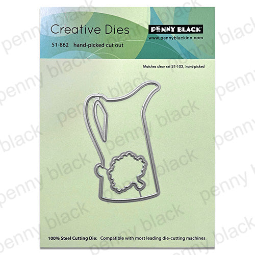 Penny Black Hand Picked Clear Stamp and Cut Out Die Set product image 2