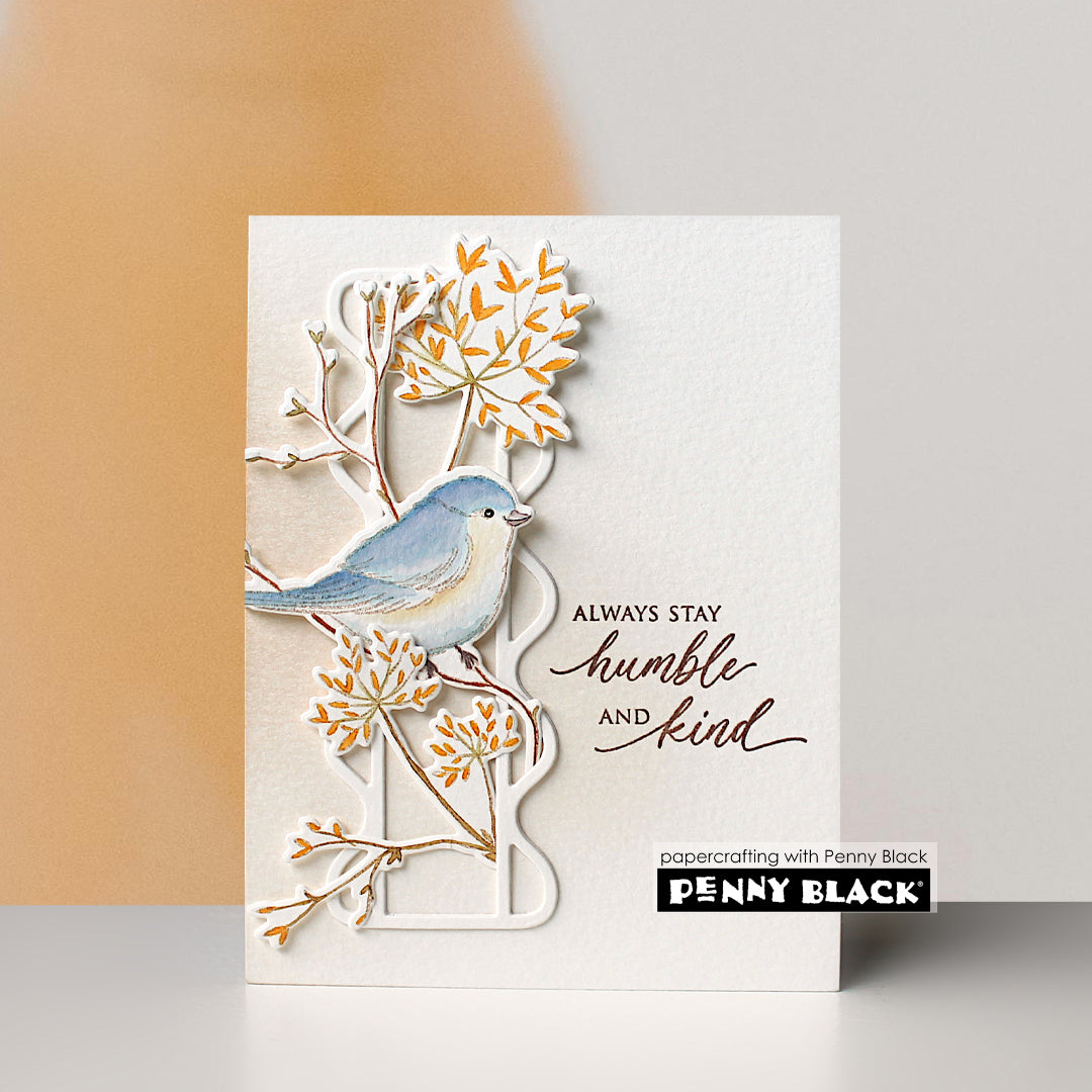 Penny Black Happiness Blooms Clear Stamps 31-203 be kind