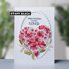 Penny Black Heart Bloom Cut Out Dies 51-965 flowers