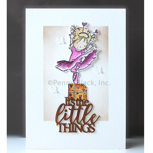 Penny Black Heart Dance Clear Stamp and Die Set hearts