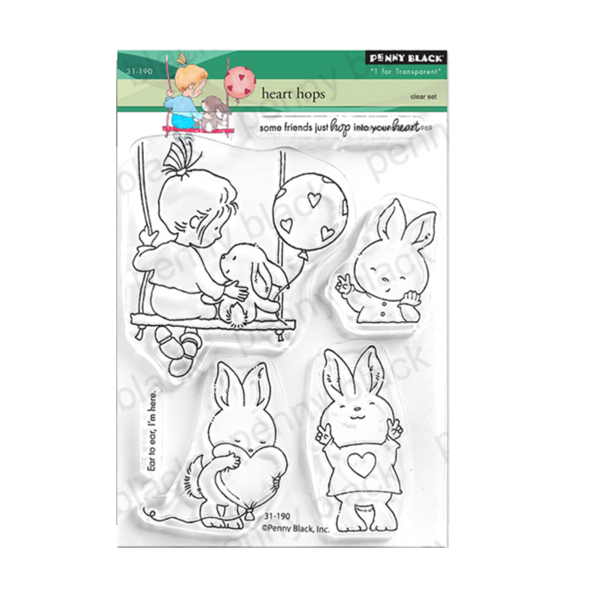 Penny Black Heart Hops Clear Stamps 31-190