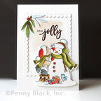 Penny Black Heartwarming Clear Stamp and Die Set jolly