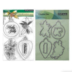 Penny Black Holly Jolly Ornaments Clear Stamp and Die Set