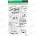 Penny Black Hope and Possibilities Clear Stamp and Die Set image 1
