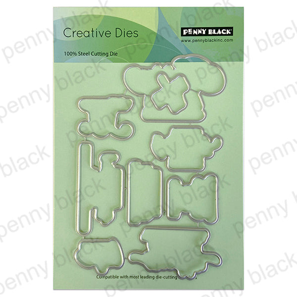 Penny Black Hope and Possibilities Clear Stamp and Die Set image 2