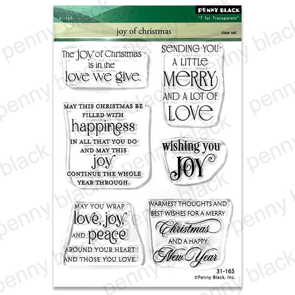 Penny Black Joy of Christmas Clear Stamps 31-165