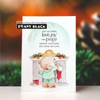 Penny Black Joy of Christmas Clear Stamps 31-165 fireplace