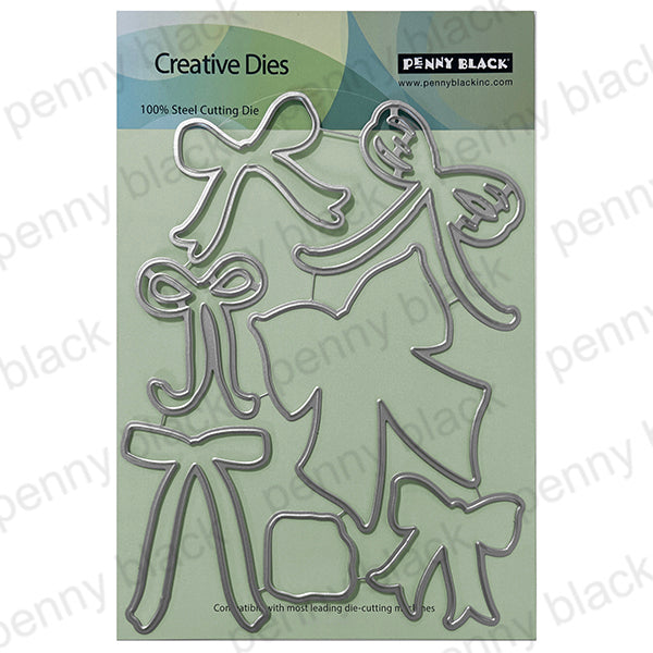 Penny Black Joyful Bow Clear Stamp and Die Set product image 2