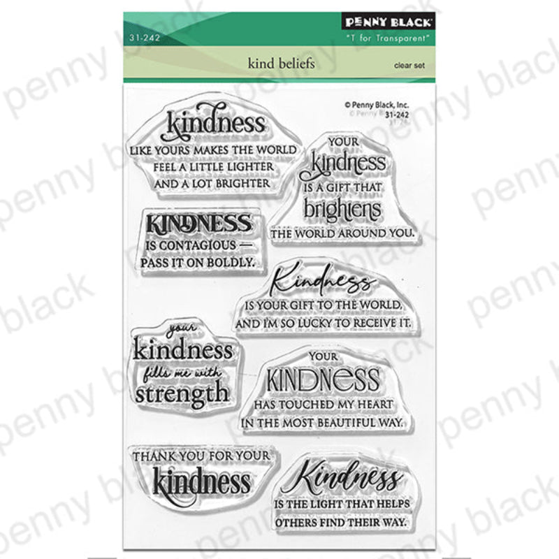 Penny Black Kind Beliefs Clear Stamps 31-242