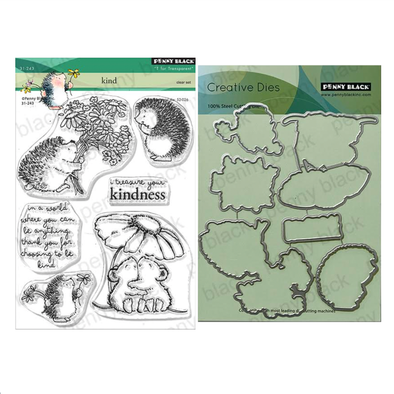 Penny Black Kind Clear Stamp and Die Set