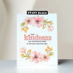 Penny Black Kindness Edger Cut Out Dies 52-011 pink flowers