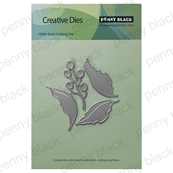 Penny Black Leafy Berry Dies 52-043