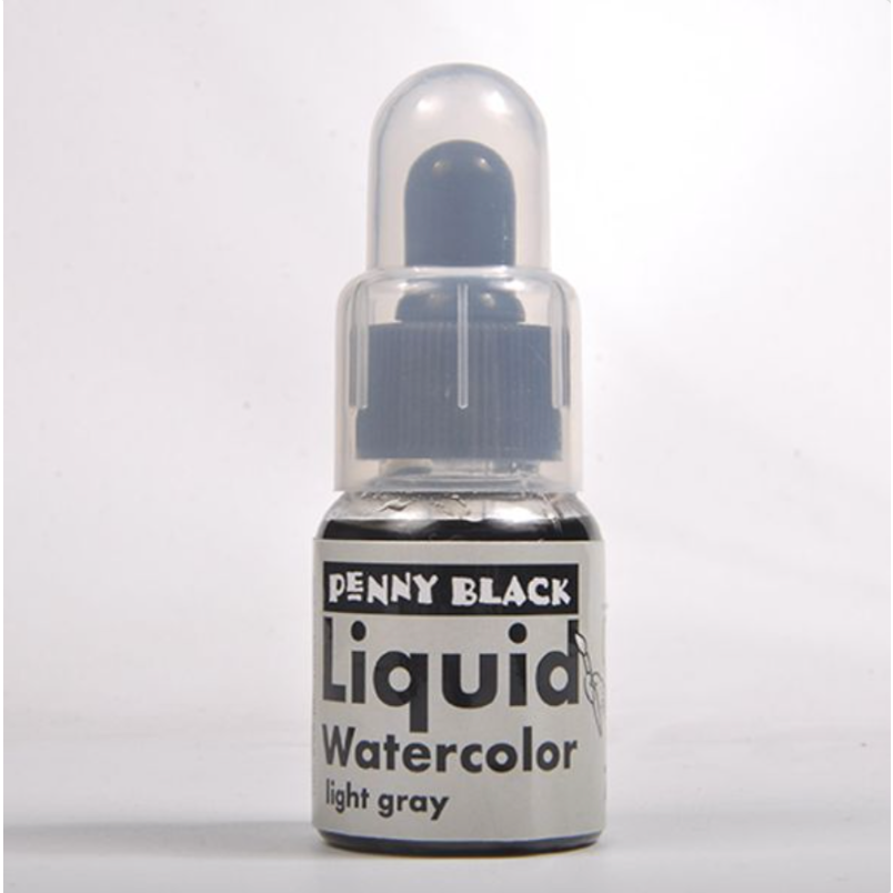 Penny Black Light Gray Liquid Watercolor 75-016