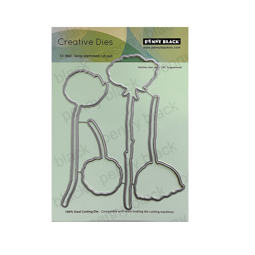 Penny Black Long Stemmed Cut Out Dies 51-960