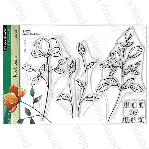 Penny Black Love Blooms Clear Stamps 31-124