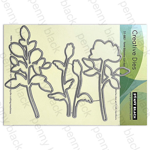 Penny Black Love Blooms Cut Out Coordinating Dies 51-882