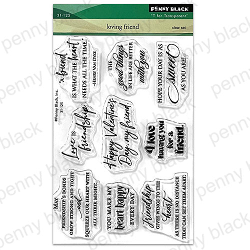Penny Black Loving Friend Clear Stamps 31-125