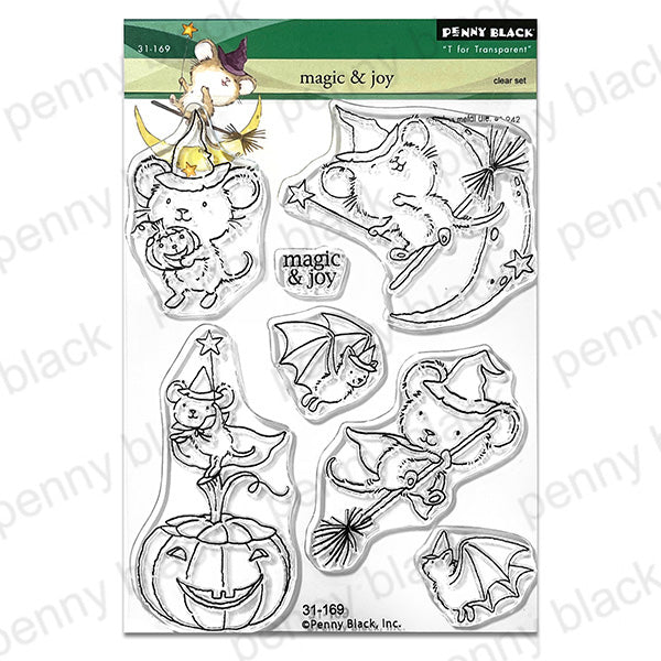 Penny Black Magic and Joy Clear Stamp and Die Set image 1