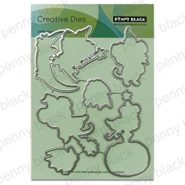Penny Black Magic and Joy Clear Stamp and Die Set image 2