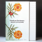 Penny Black Marigolds Clear Stamp and Die Set friends