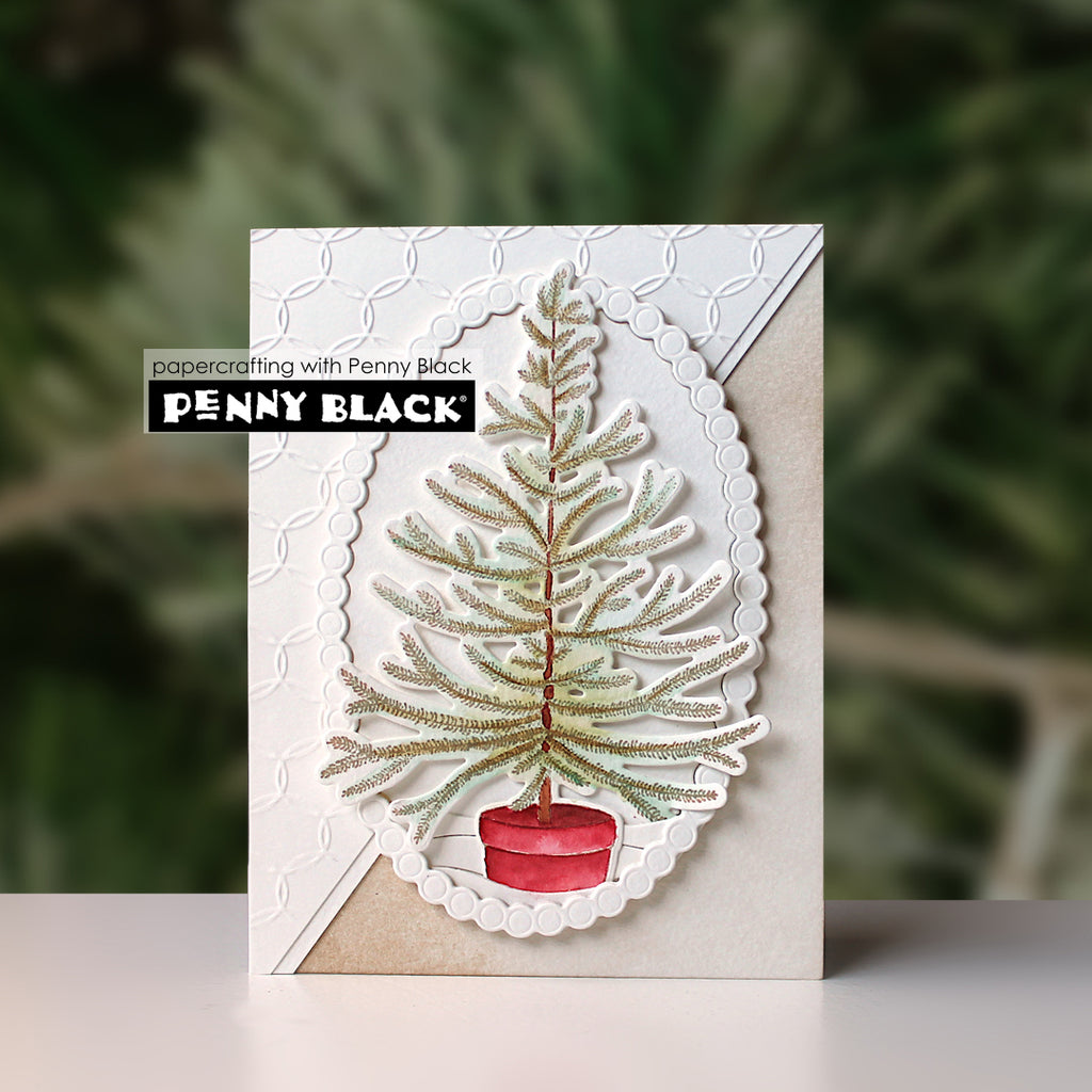 Penny Black Merry Boughs Clear Stamps 31-154 tree