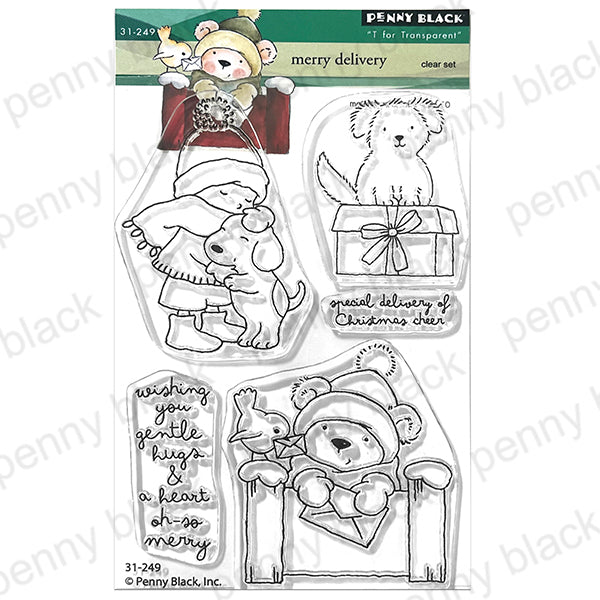 Penny Black Merry Delivery Clear Stamp and Die Set product image 1