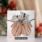 Penny Black Mitten Pair Dies 52-040 simple joys of christmas card