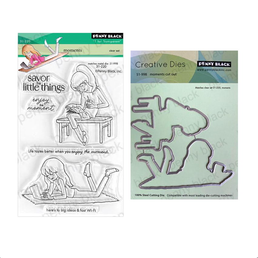 Penny Black Moments Clear Stamp and Die Set