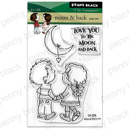 Penny Black Moon and Back Clear Stamps 31-129