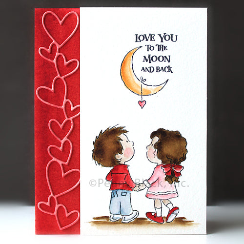 Penny Black Moon and Back Clear Stamps 31-129 hearts