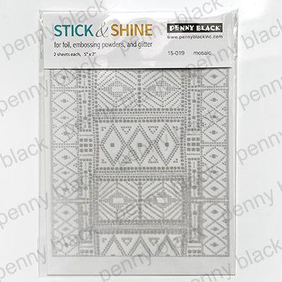 Penny Black Mosaic Stick and Shine Sheets 15-019*