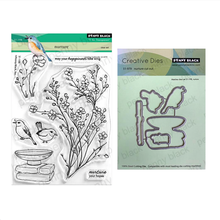Penny Black Nurture Clear Stamp and Die Set