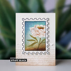 Penny Black Peonies Clear Stamp and Die Set  postage