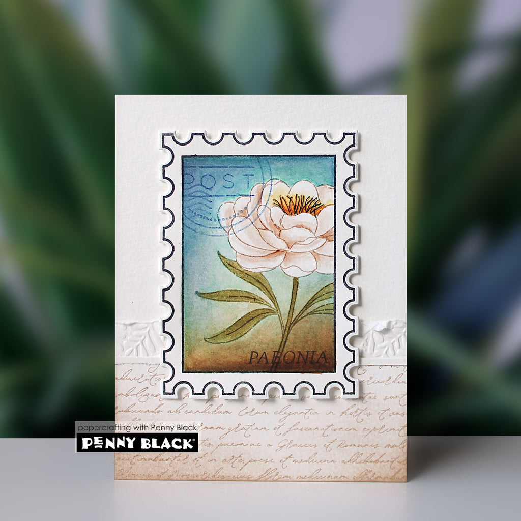 Penny Black Peonies Clear Stamps 31-117 postage