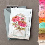 Penny Black Peonies Cut Out Dies 51-879 hugs