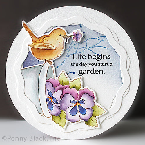 Penny Black Perch Cut Out Dies 51-892 garden